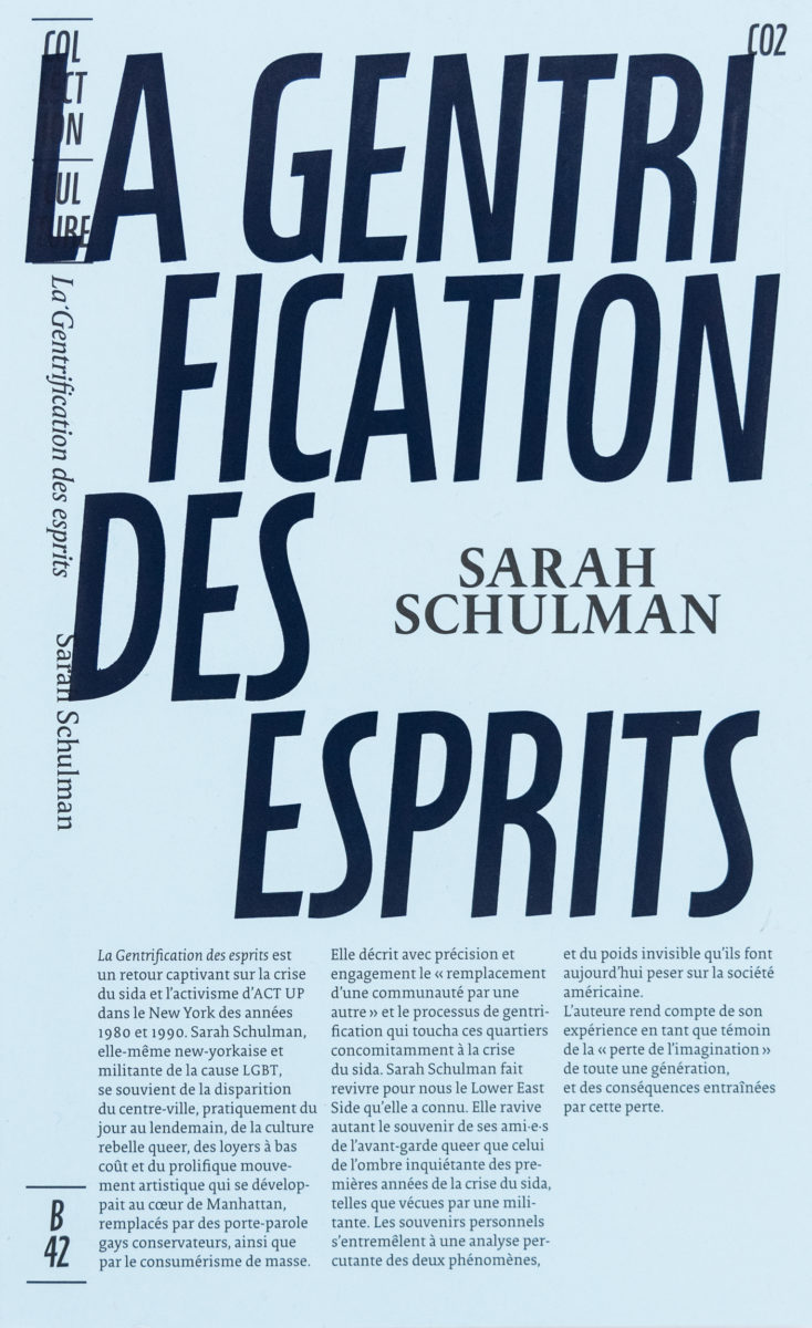 Sarah Schulman, La gentrification des esprits