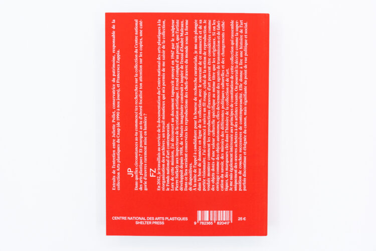 Les Flâneuses: Copies, appropriations, citations dans la collection du Centre national des arts plastiques – Francesca Zappia. Shelter Press. Peinture Fraiche