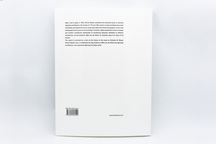 Temple and Teahouse in Japan - Werner Bläser, Birkhäuser, Peinture Fraiche