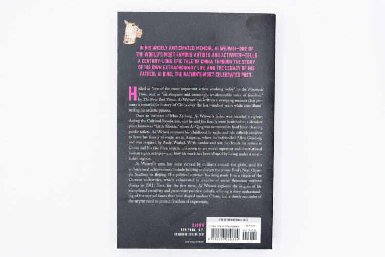 1000 Years of Joys and Sorrows: The story of two lives, one nation, and a century of art under tyranny - Ai Weiwei, Random House US, Peinture Fraiche