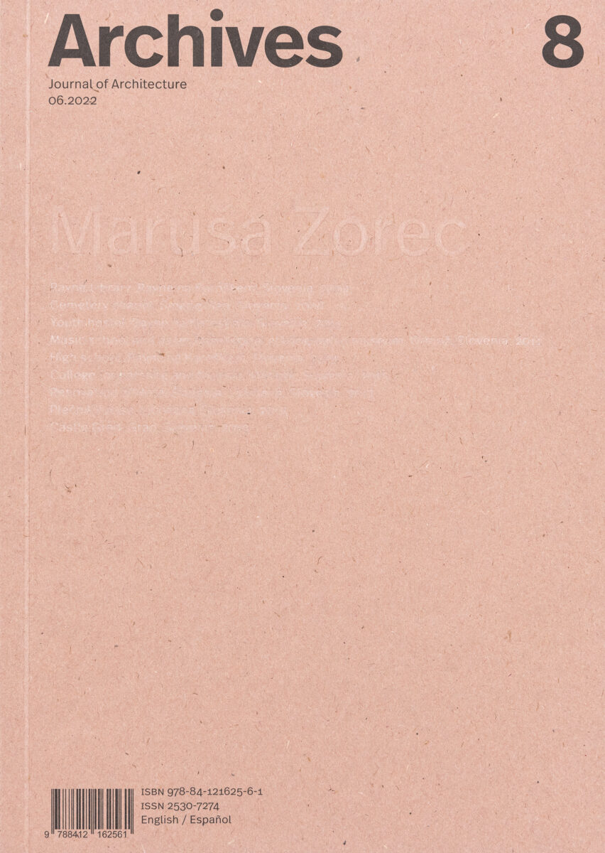 Marusa Zorec, Archives #8 (Journal of Architecture)