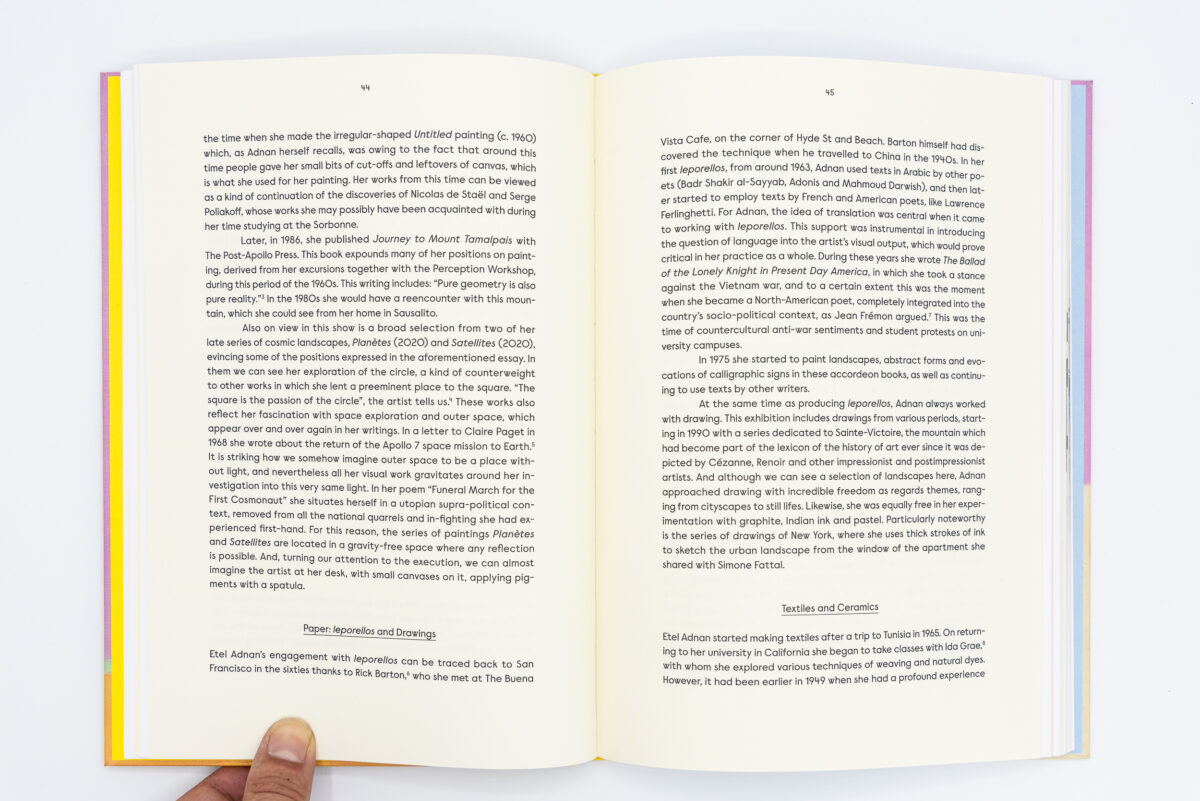 Etel Adnan: Behind the Horizon Line – Peinture Fraiche