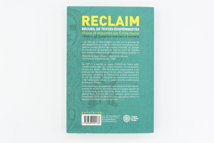 RECLAIM, Anthologie de textes écoféministes - Émilie Hache, Cambourakis, Peinture Fraiche