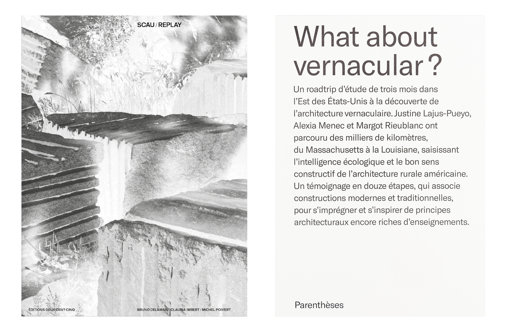 Replay – SCAU architecture / What about Verncacular