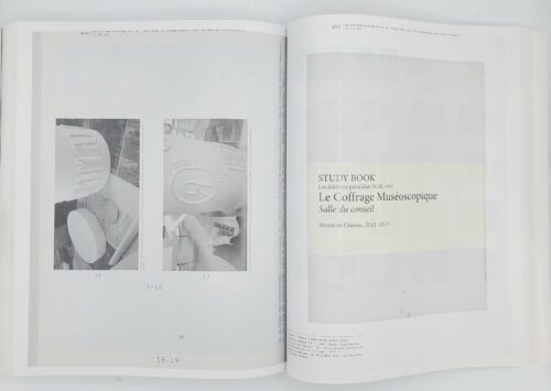 Photographie de pages tirées de Musée de la Mémoire « Propriété Universelle » ® – Catalogue inventaire d'un musée par lui-même - Joëlle Tuerlinckx. Peinture Fraiche