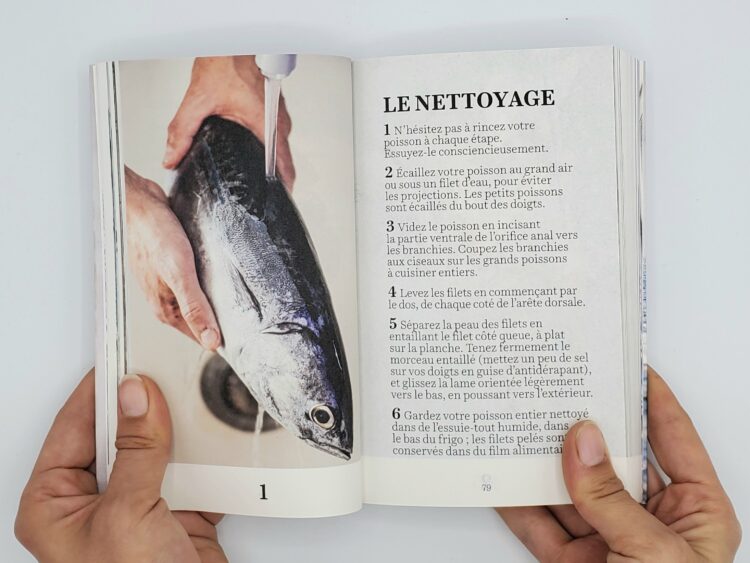Photographie de pages tirées de FISH - Philippe Emanuelli, Bernique édition. Peinture Frîche.
